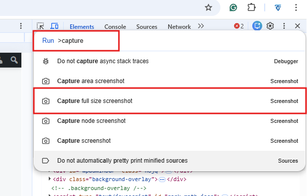 How to Take Full Screenshot of Any Website in HD (PC, Mobile & Chrome) – 2025 Guide 2 Take Full Screenshot of Any Website Using Google Chrome